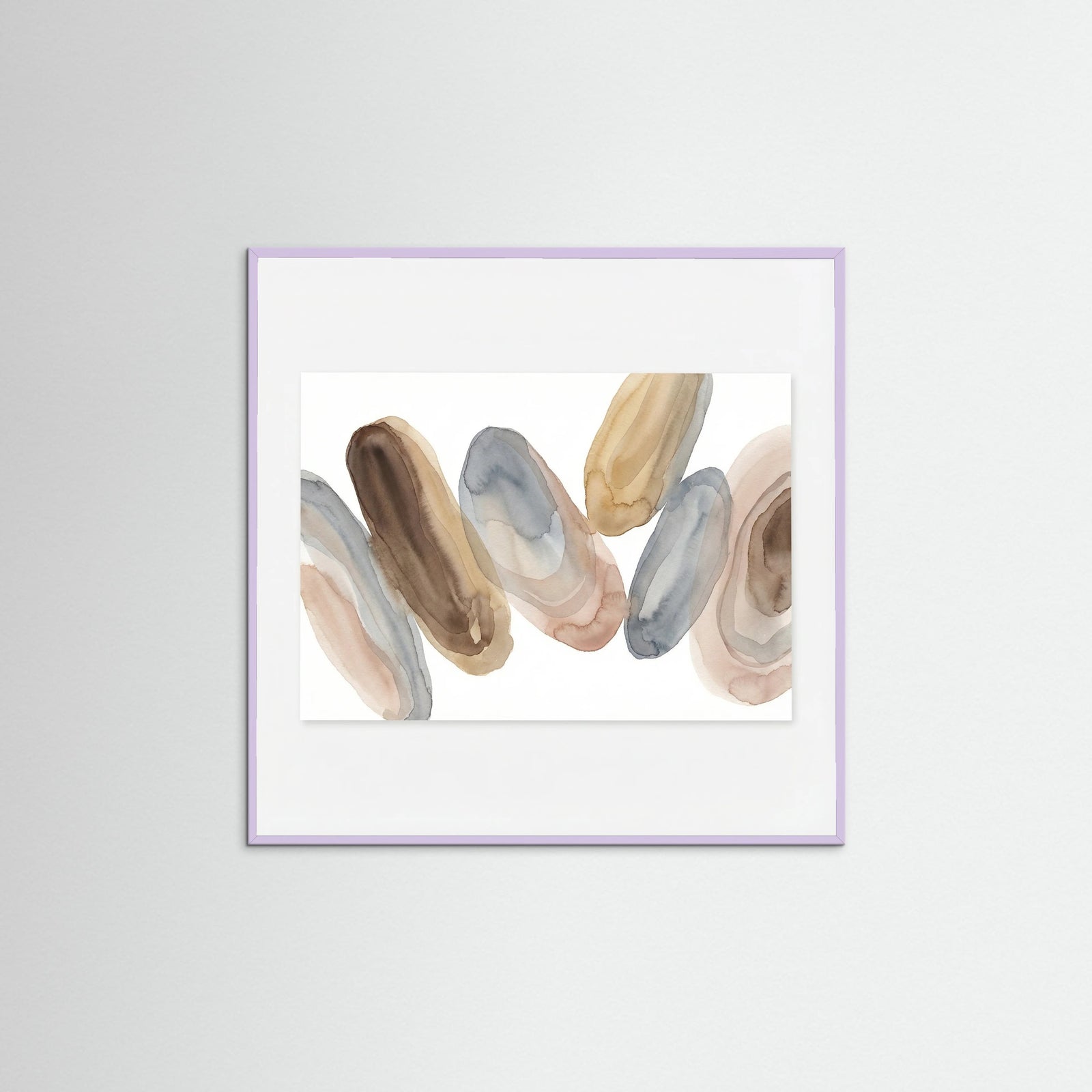Lilac Wood Square Echoing Layers