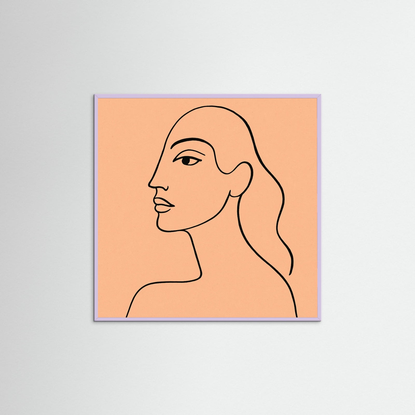 Lilac Wood Square Elegant Silhouette