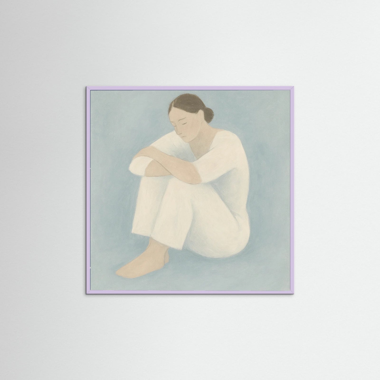 Lilac Wood Square Evening Rest