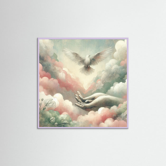 Lilac Wood Square Flight Dream