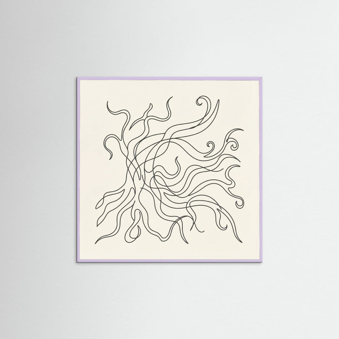 Lilac Wood Square Fluid Gestures