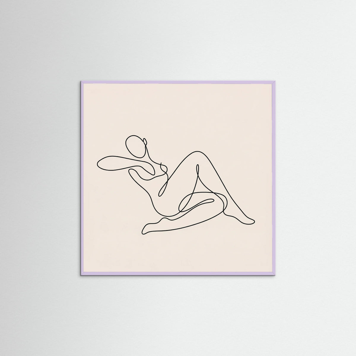 Lilac Wood Square Fluid Lines