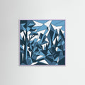 Lilac Wood Square Fragmented Harmony