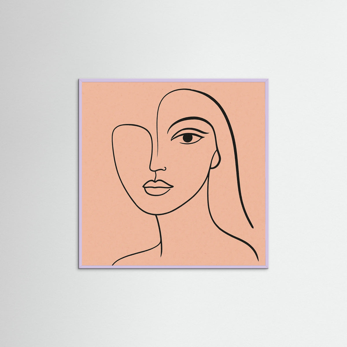 Lilac Wood Square Gentle Curves