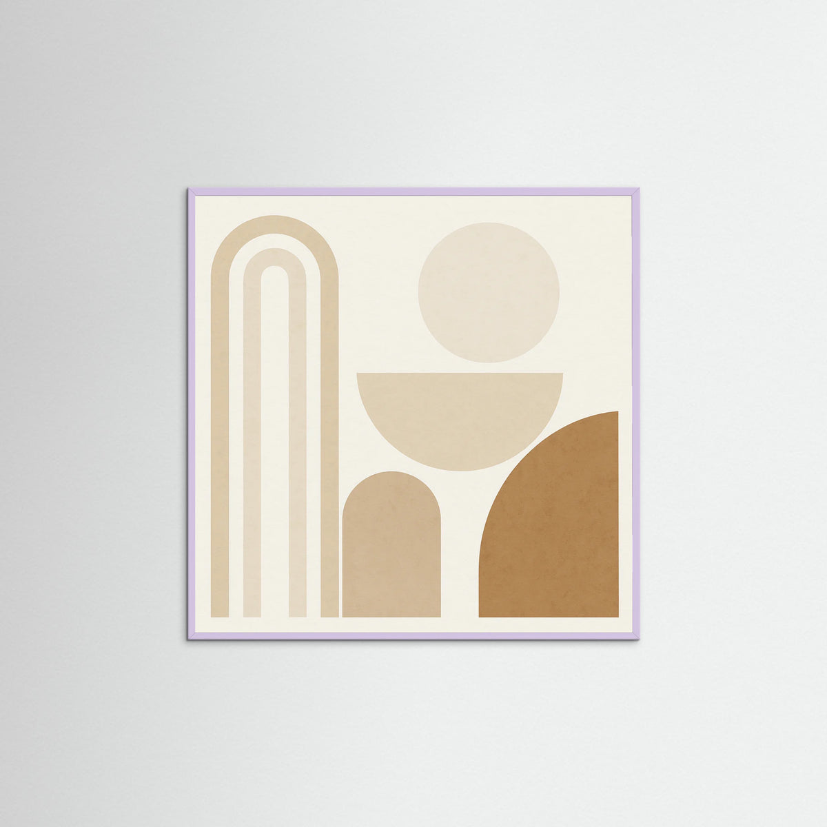 Lilac Wood Square Gentle Lines
