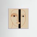 Lilac Wood Square Geometric Face
