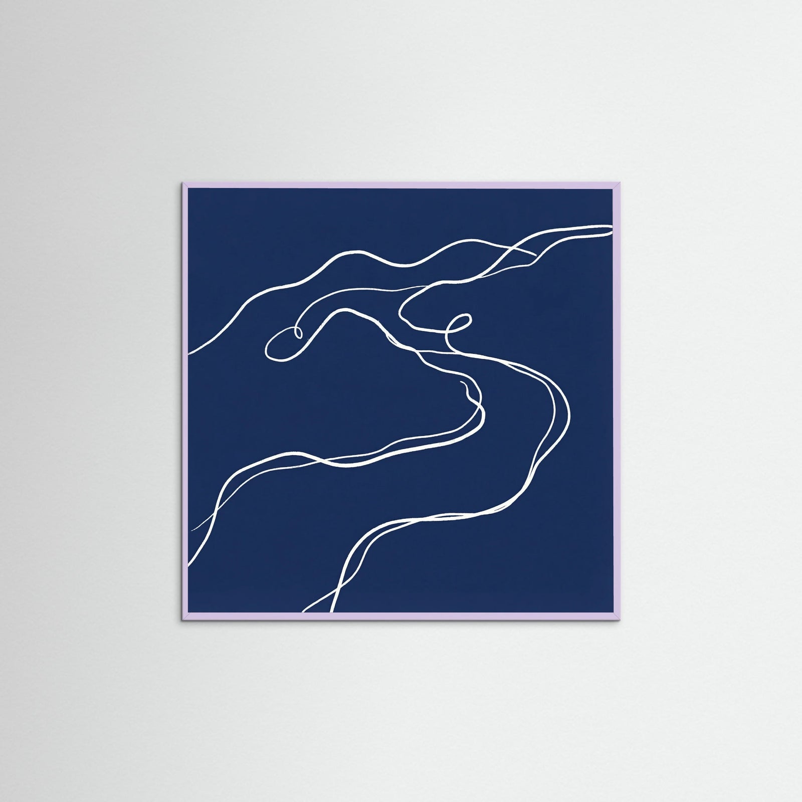 Lilac Wood Square Indigo Form