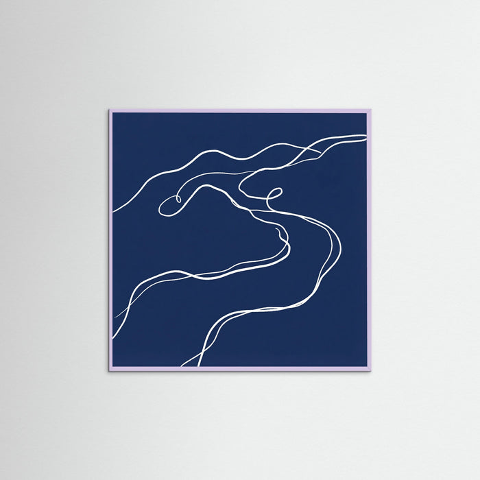 Lilac Wood Square Indigo Form