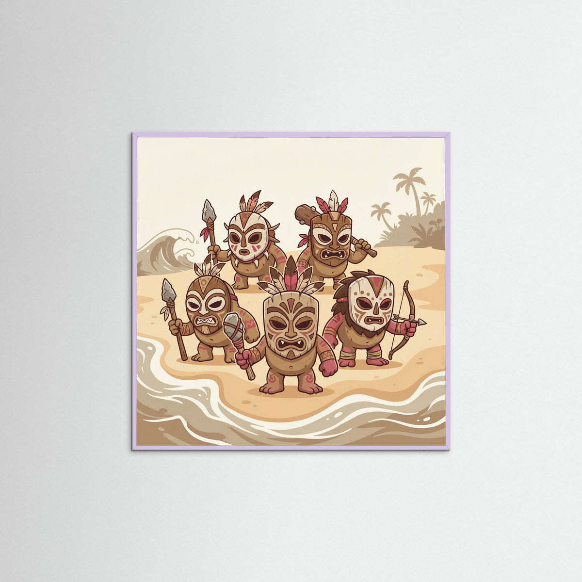 Lilac Wood Square Kotu Island Warrior