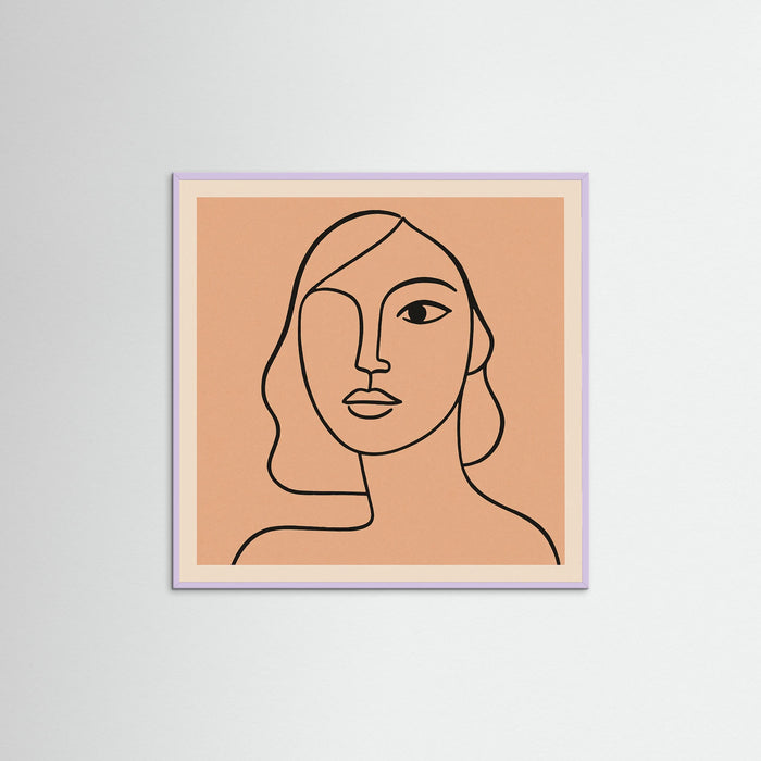 Lilac Wood Square Linear Grace