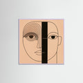 Lilac Wood Square Linear Vision