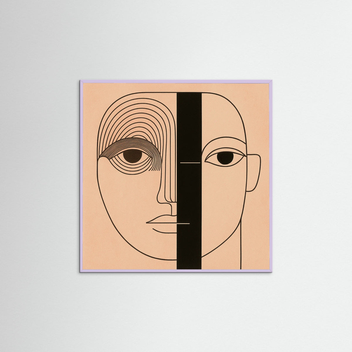 Lilac Wood Square Linear Vision