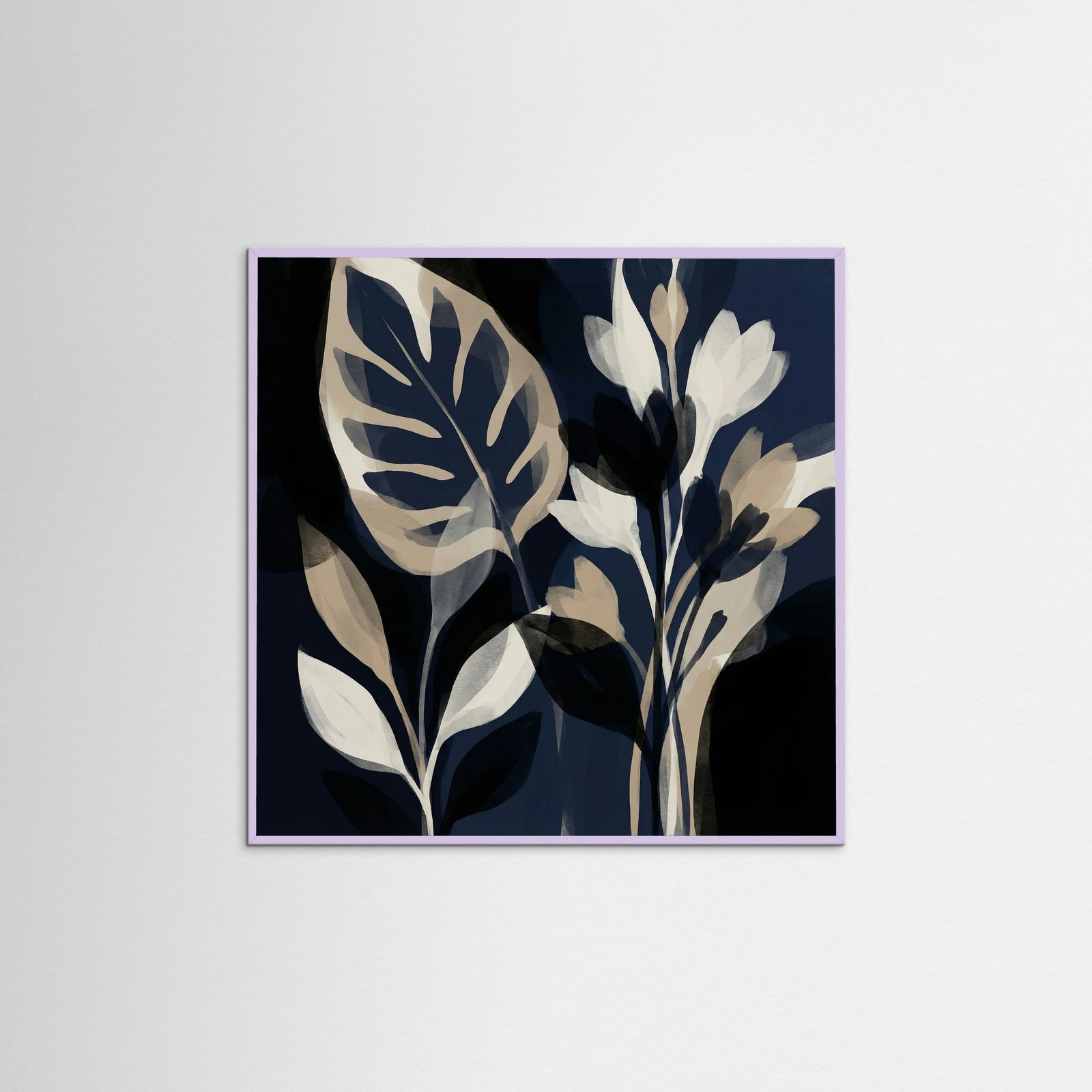 Lilac Wood Square Midnight Contemplation