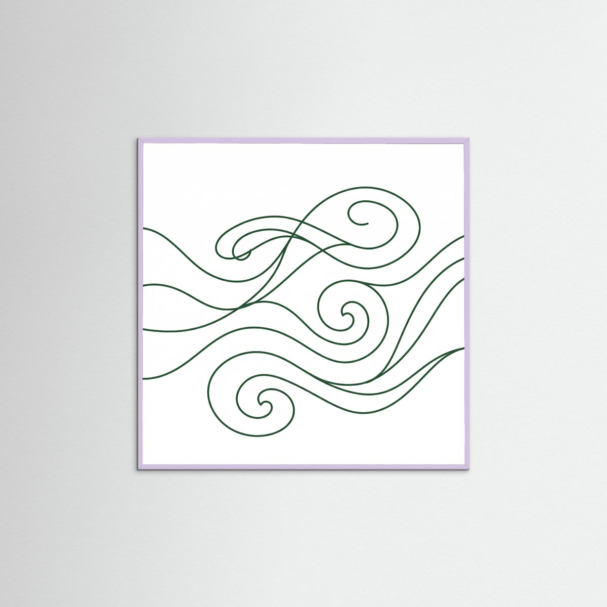 Lilac Wood Square Midnight Flow