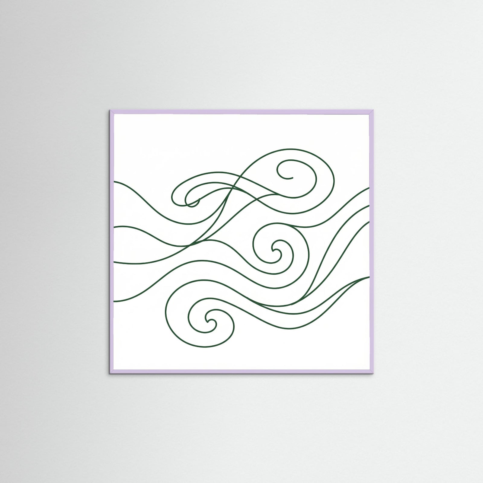 Lilac Wood Square Midnight Flow