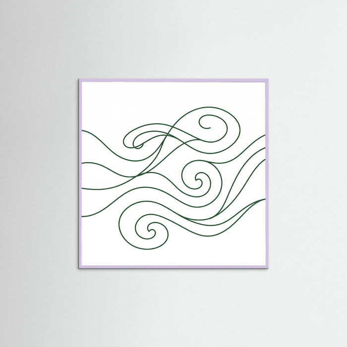 Lilac Wood Square Midnight Flow