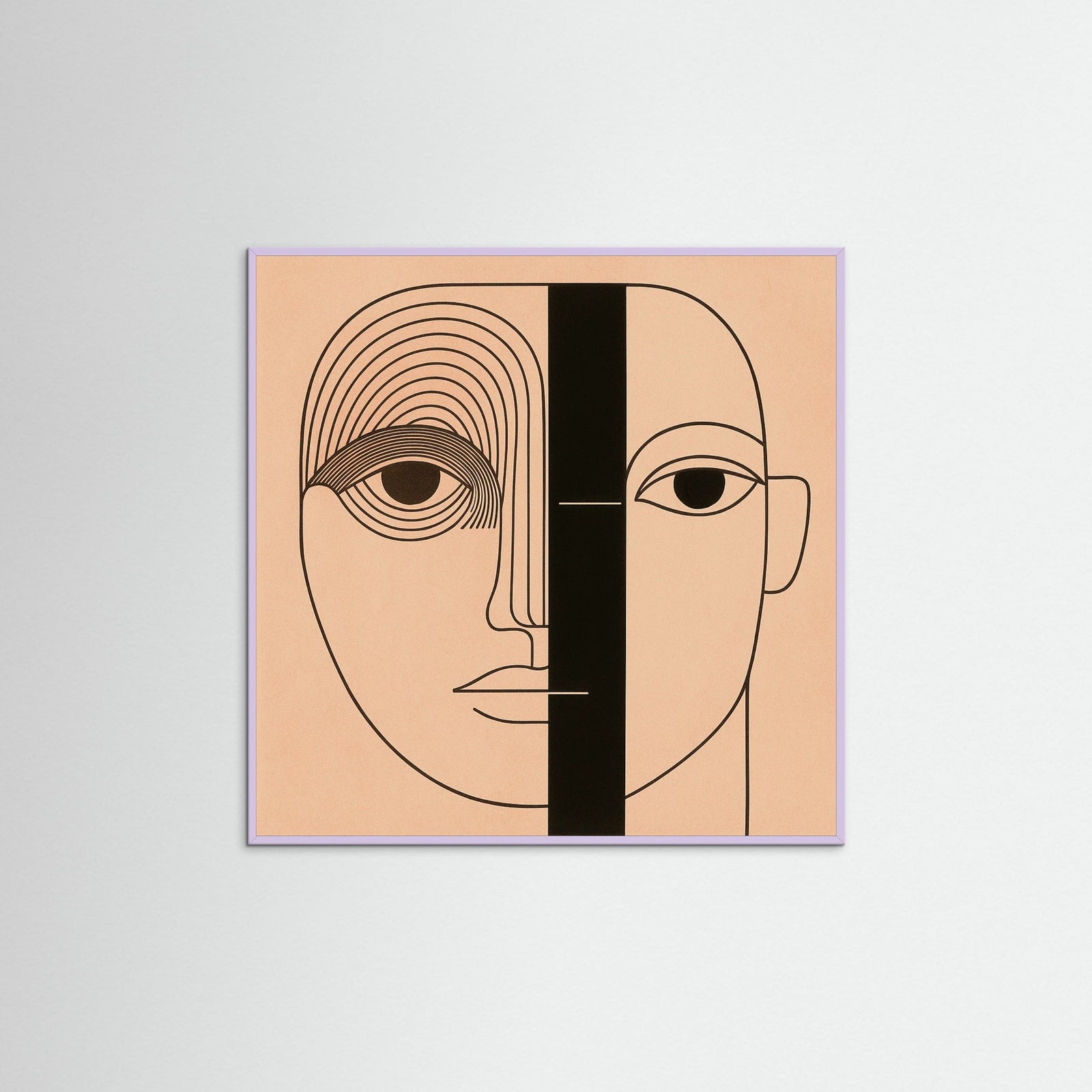 Lilac Wood Square Monochrome Mystic