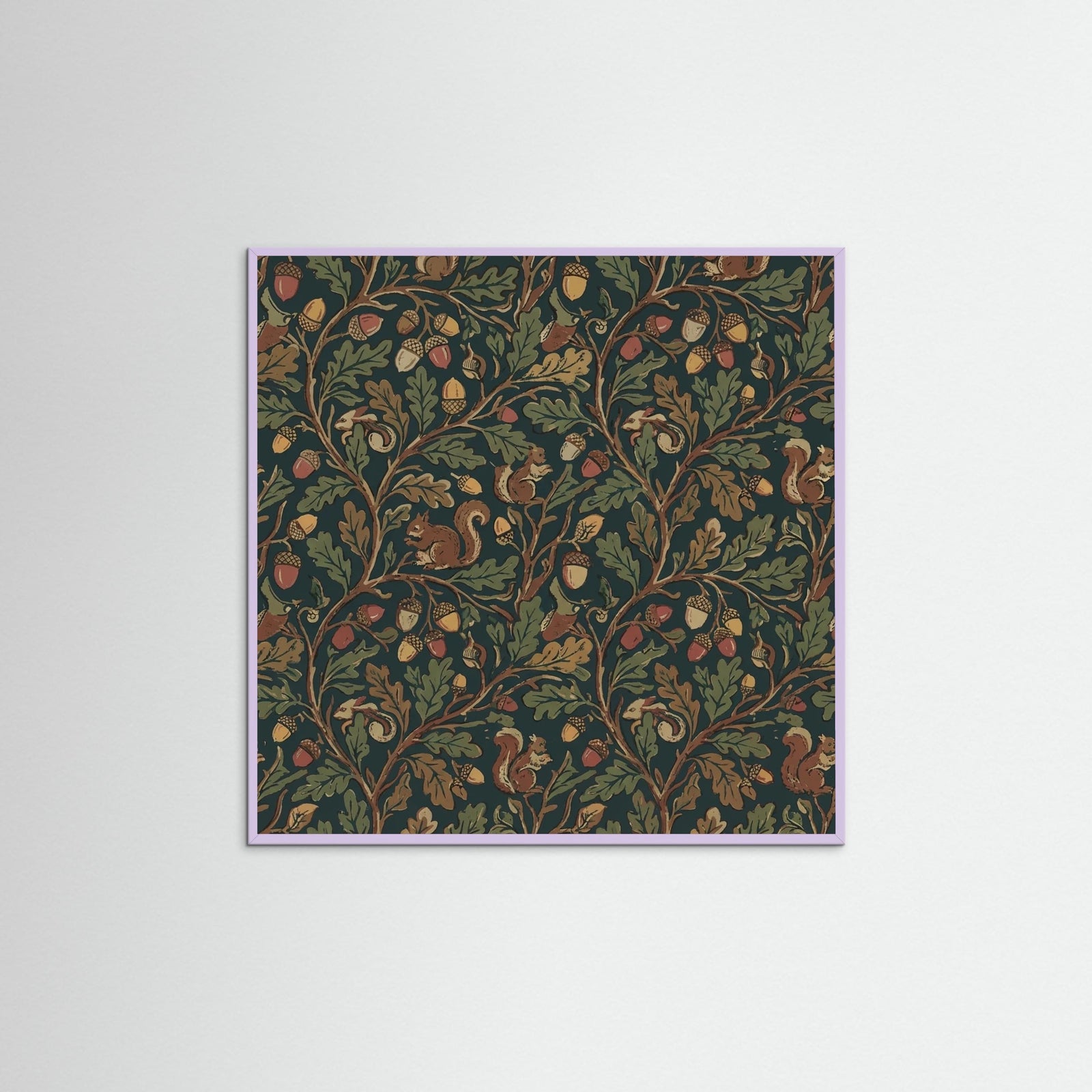 Lilac Wood Square Morrisian Bloom