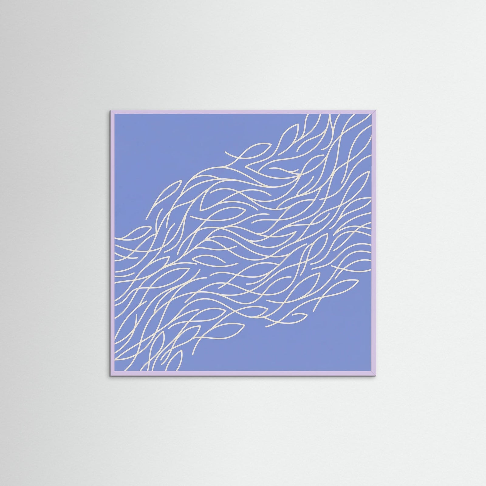 Lilac Wood Square Ocean Fan