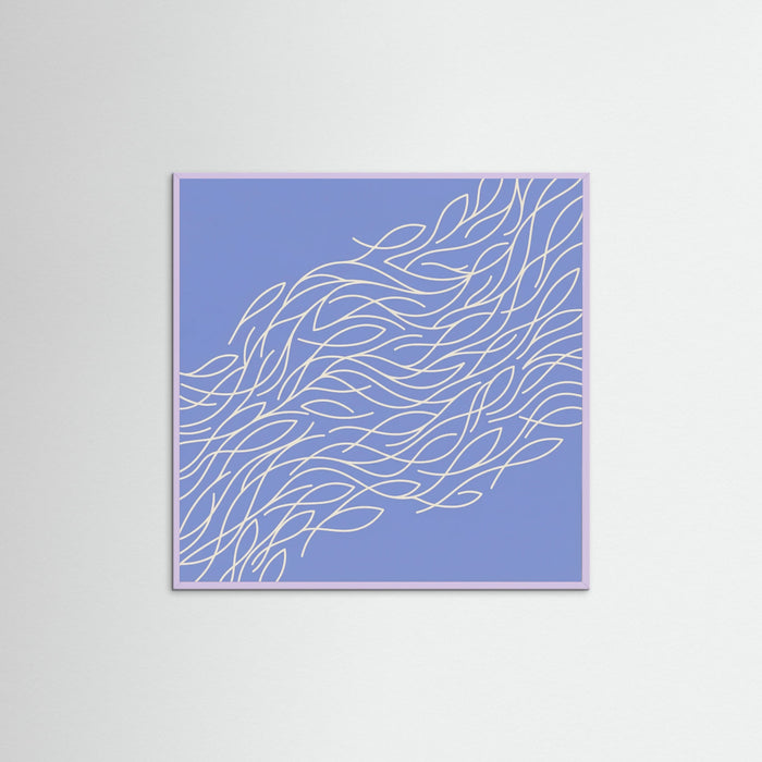 Lilac Wood Square Ocean Fan