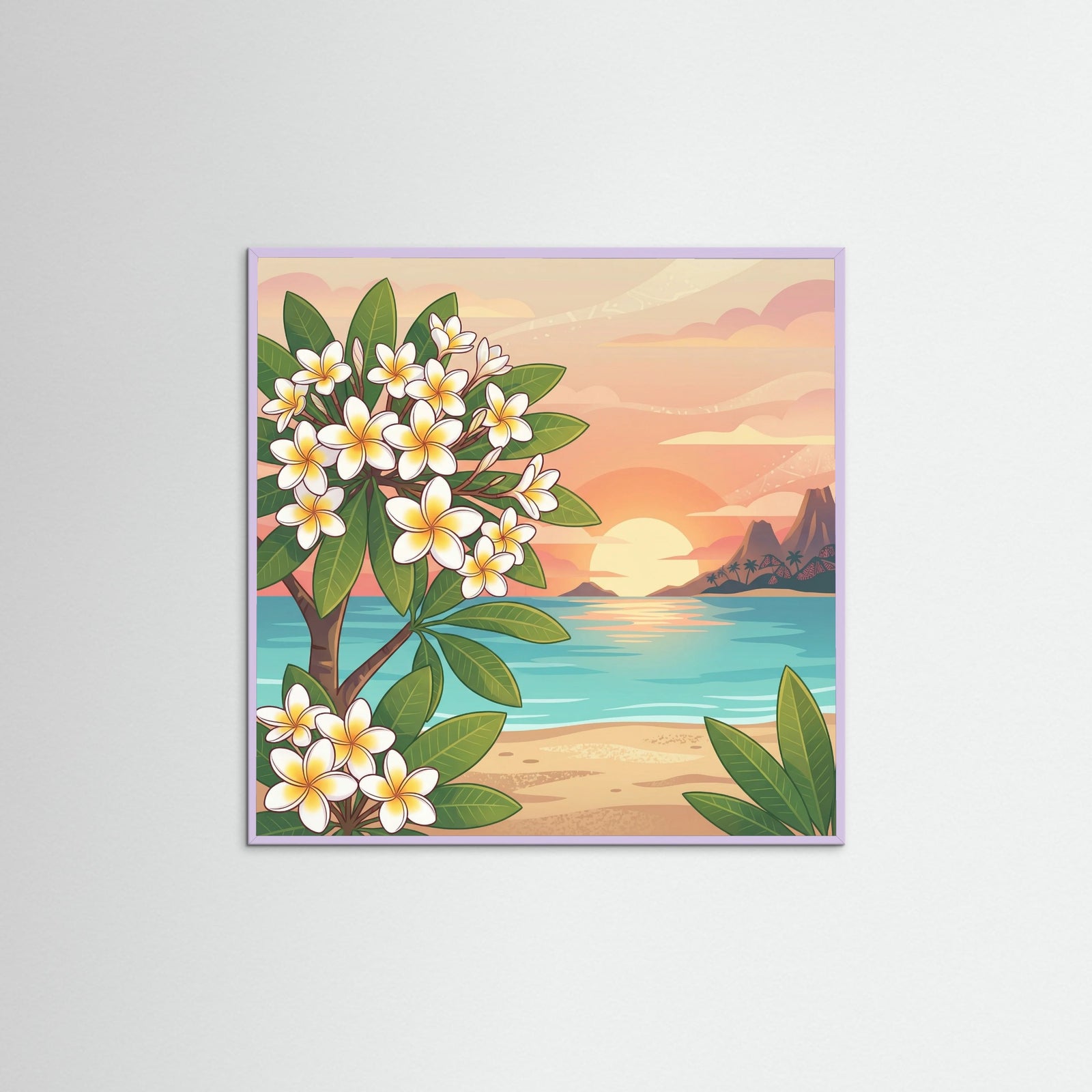 Lilac Wood Square Oceans Call