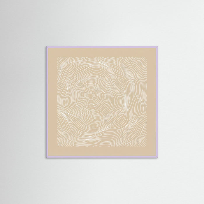 Lilac Wood Square Organic Echoes
