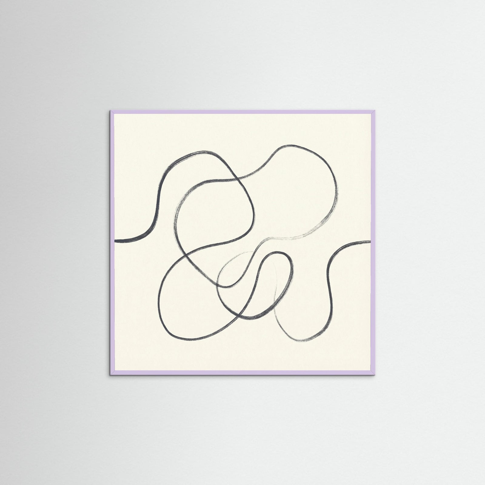 Lilac Wood Square Organic Flow