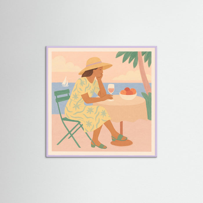 Lilac Wood Square Relaxing Reading