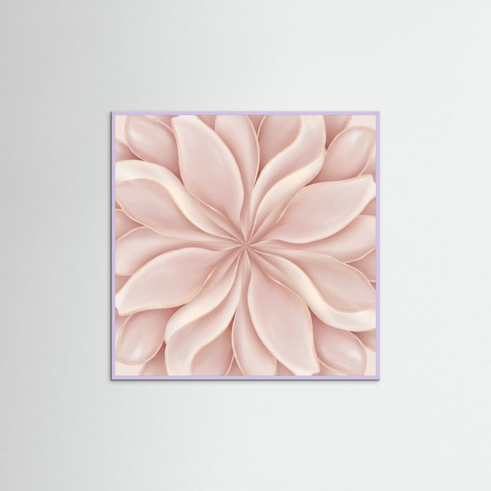 Lilac Wood Square Rose Embrace