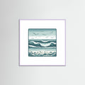 Lilac Wood Square Silent Waves