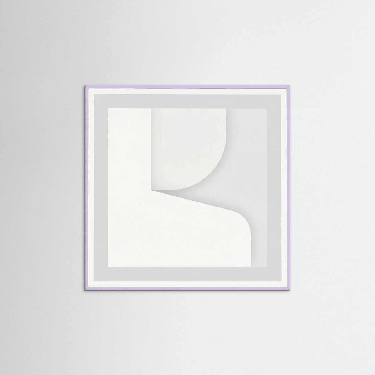 Lilac Wood Square Soft Abstraction