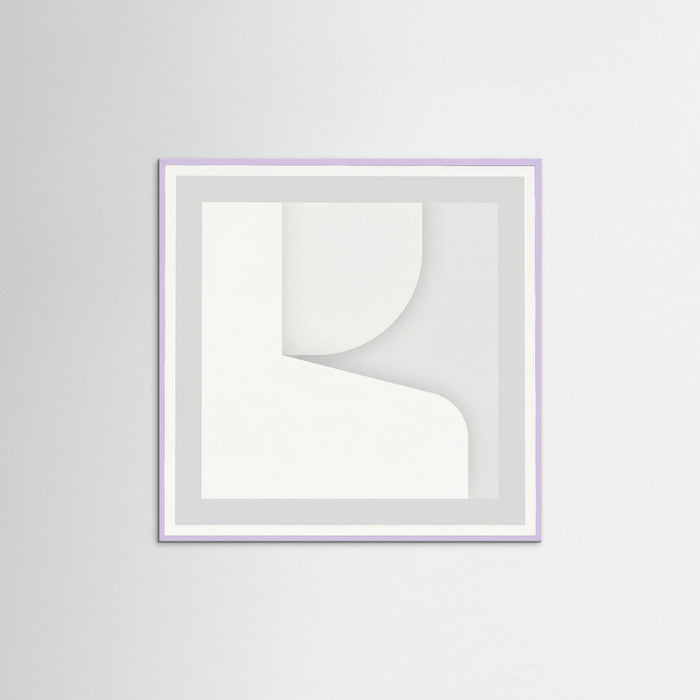 Lilac Wood Square Soft Abstraction