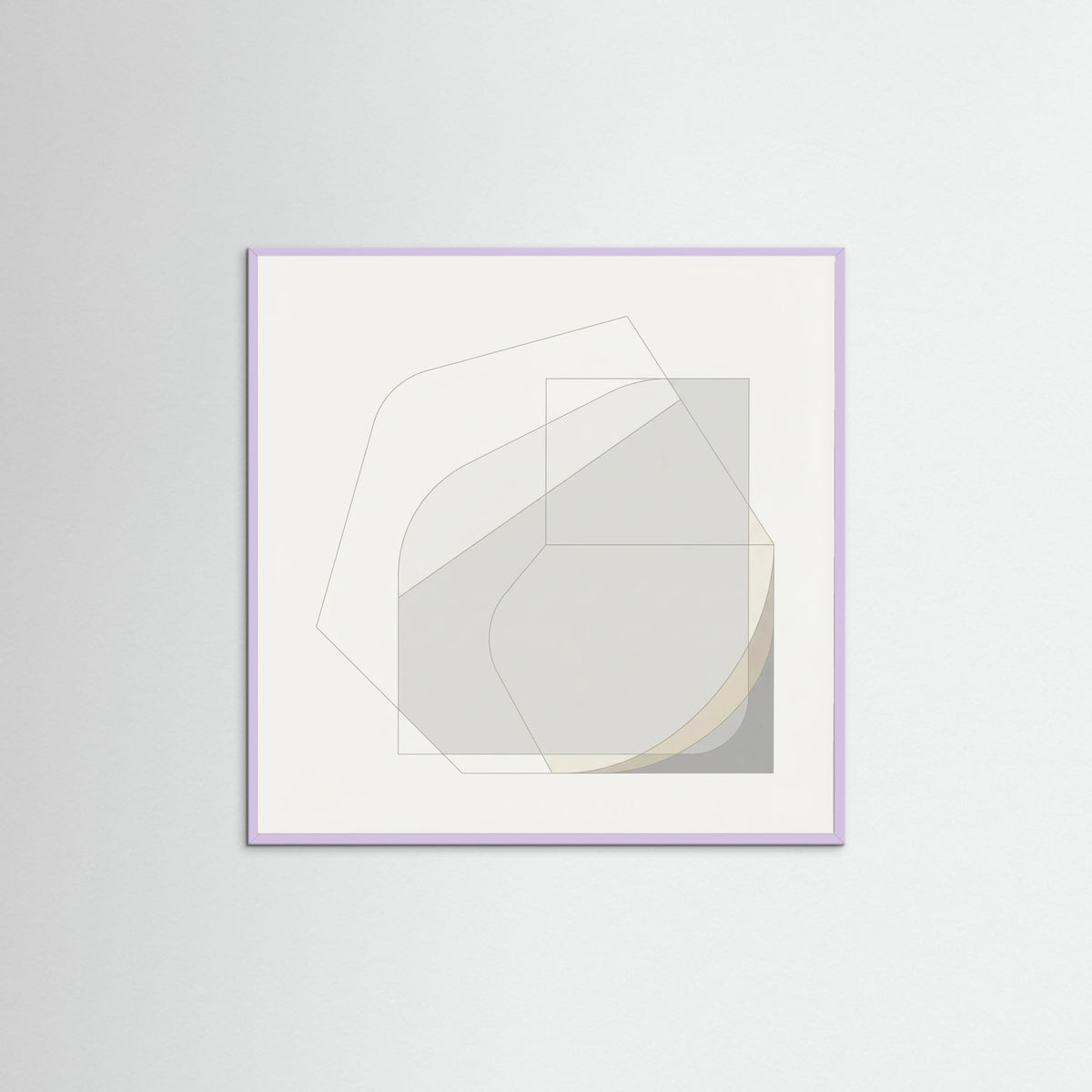 Lilac Wood Square Soft Geometry