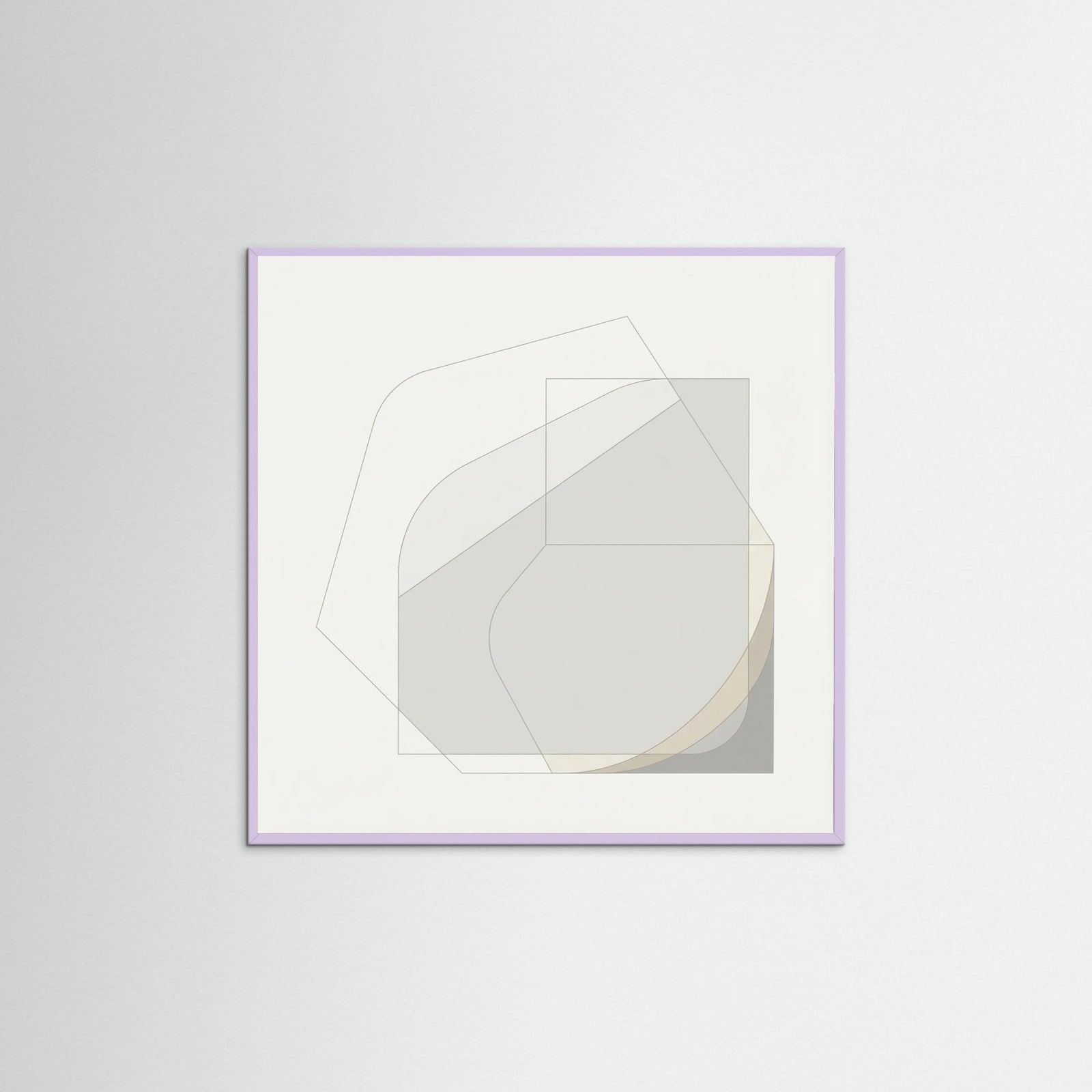 Lilac Wood Square Soft Geometry