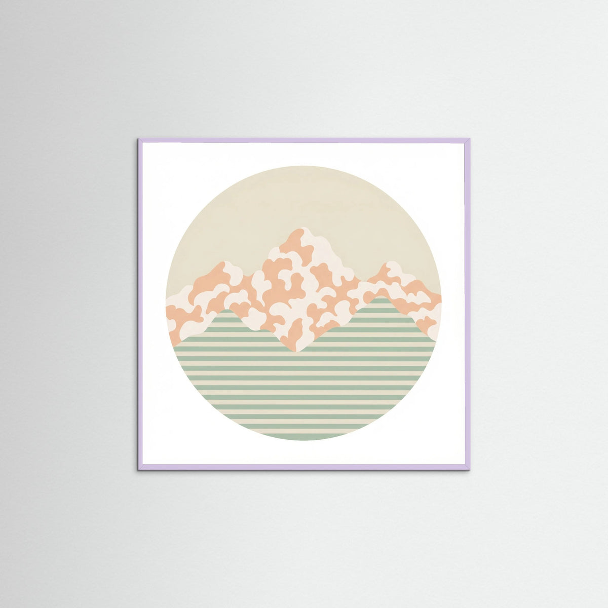 Lilac Wood Square Soft Patterns