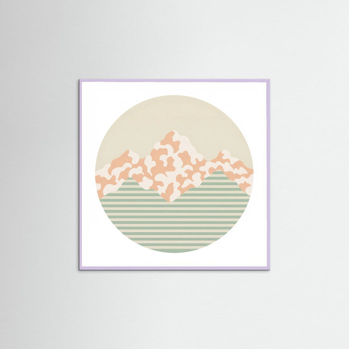 Lilac Wood Square Soft Patterns