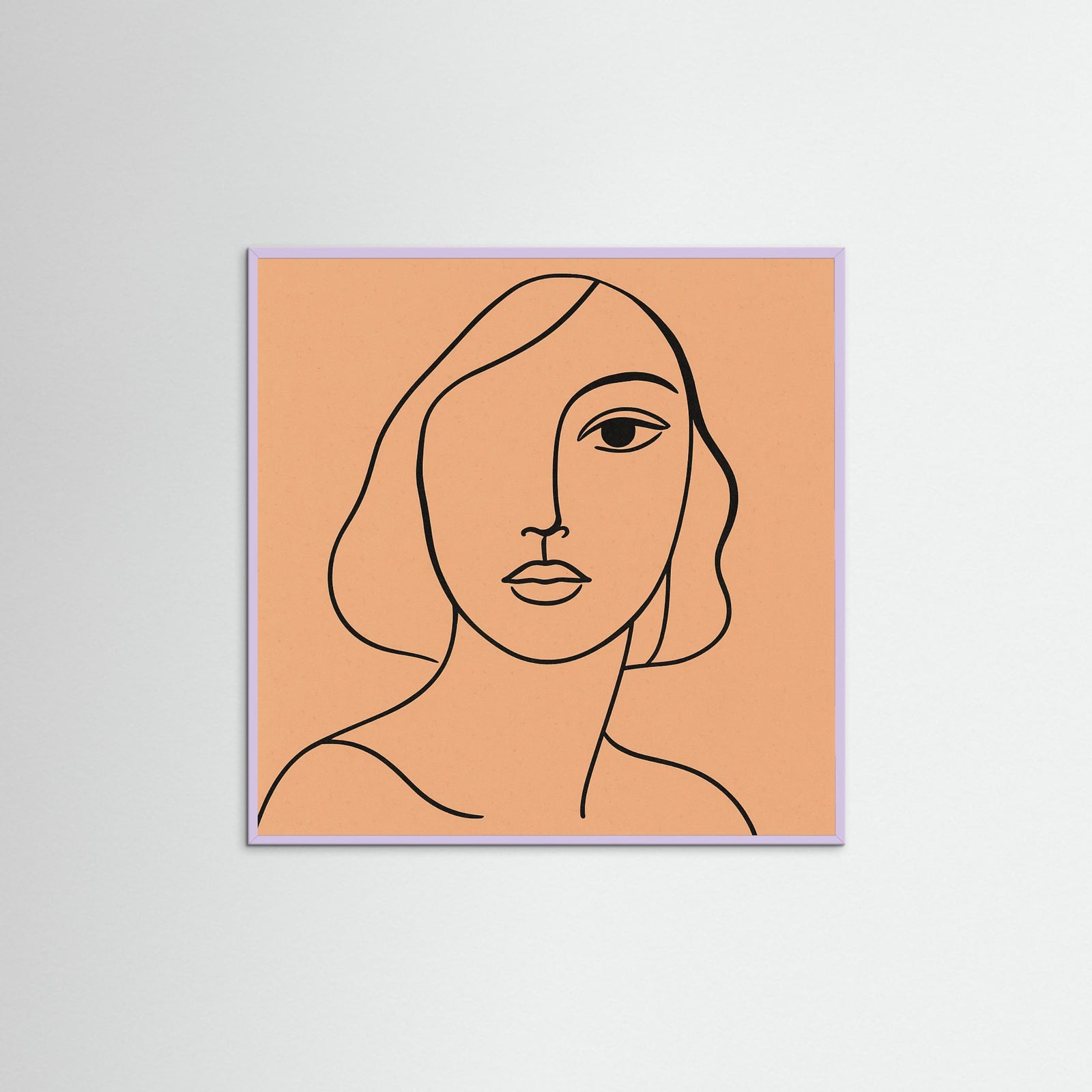 Lilac Wood Square Subtle Strokes