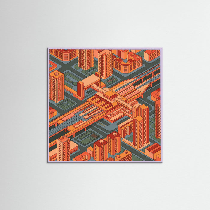 Lilac Wood Square Urban Geometry