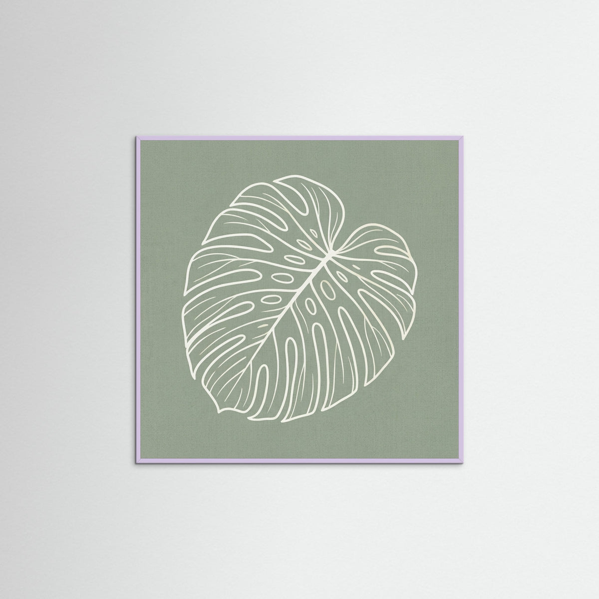 Lilac Wood Square Verdant Outline