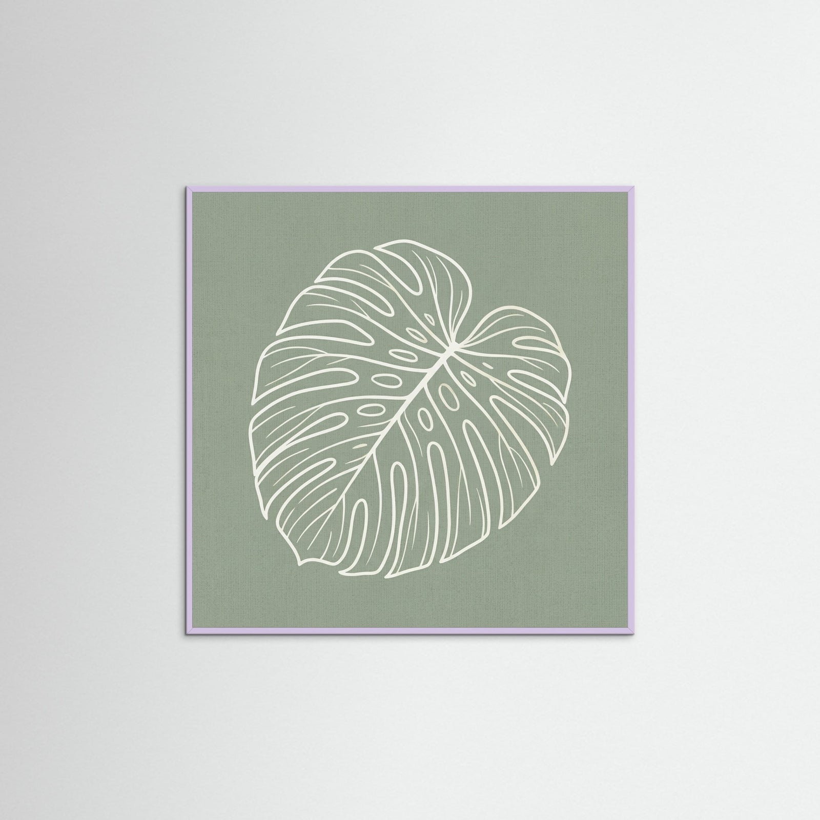 Lilac Wood Square Verdant Outline