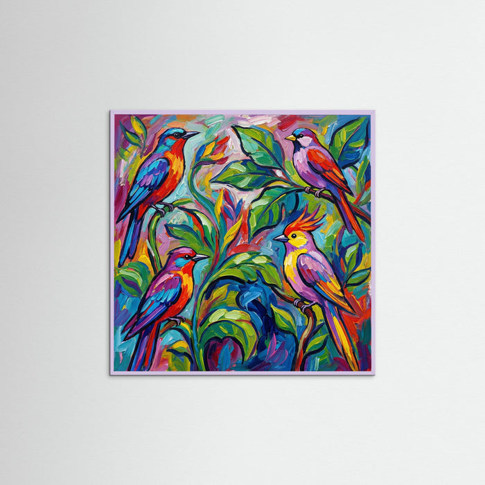 Lilac Wood Square Vibrant Garden