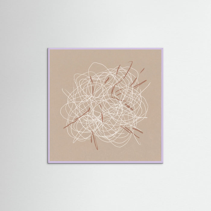 Lilac Wood Square Woven Threads