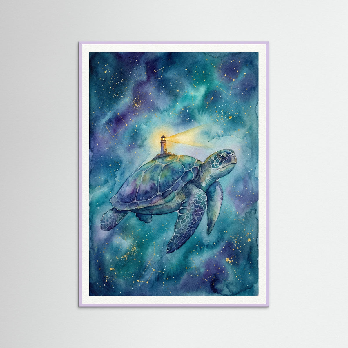 Lilac Wood Starry Whale Companion