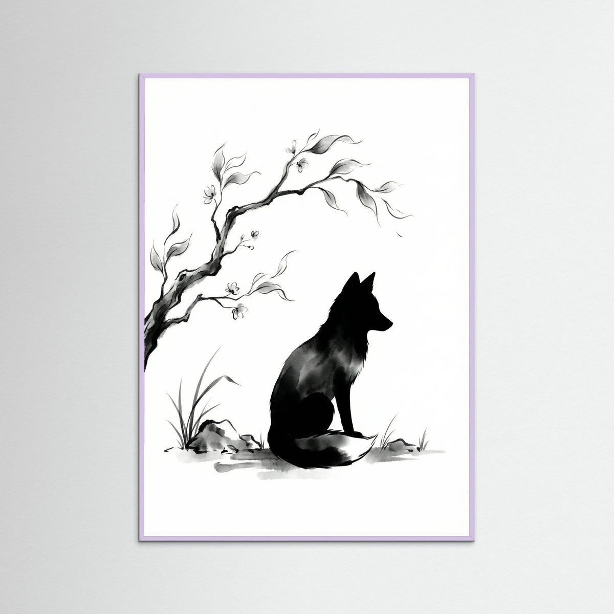 Lilac Wood Still Life Serenity