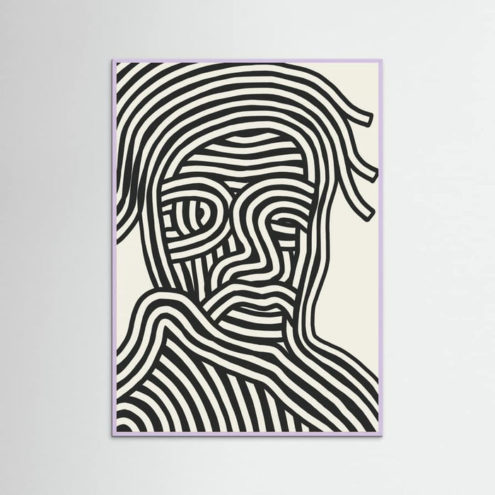 Stripe Portrait Poster – poster and art print