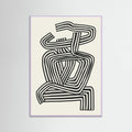 Stripe Woman Portrait Poster – poster and art print