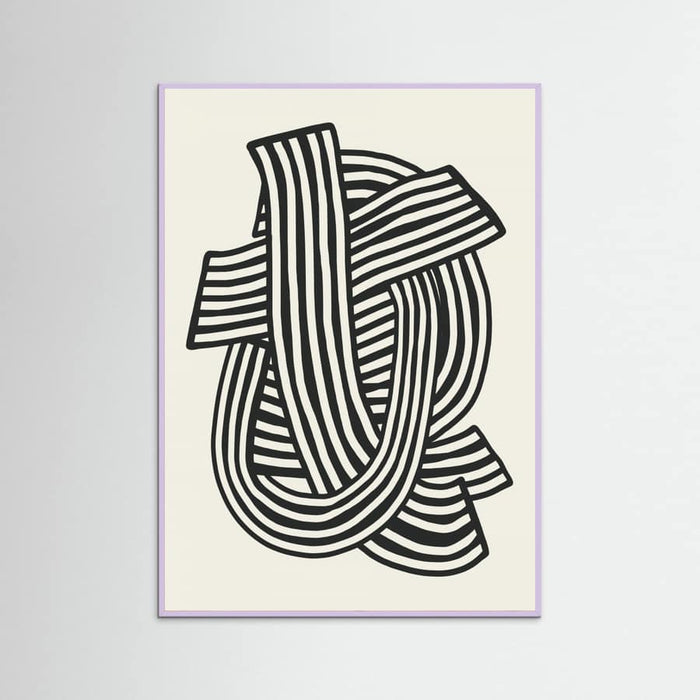 Poster Striped Abstract In Black – poster e stampa artistica