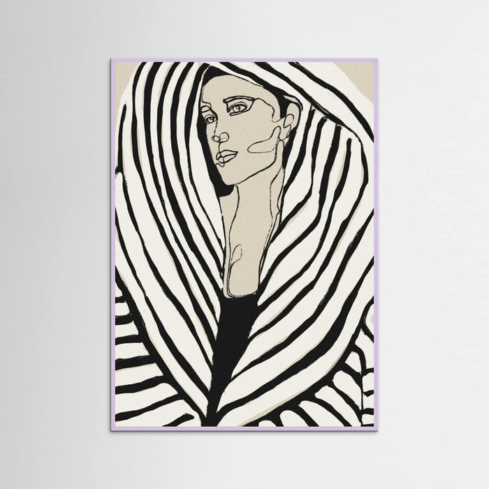 Striped Coat Poster – plakat og kunsttryk