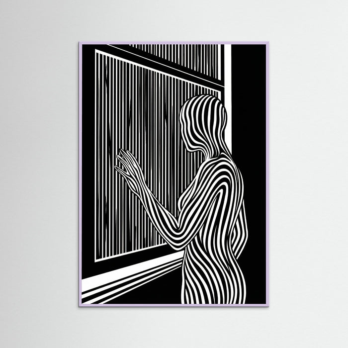 Lilac Wood Striped Contemplation