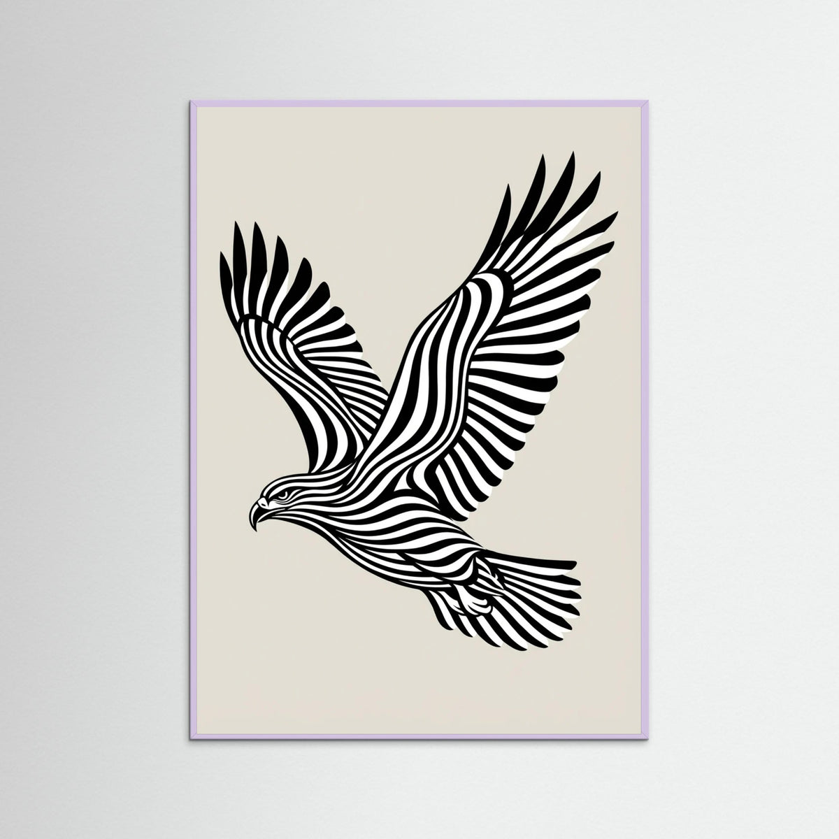 Lilac Wood Striped Contour